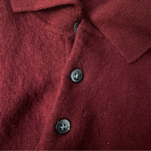 Bloomingdale's Merino Wool Sweater in Deep Red GUC L - Picture 4 of 4
